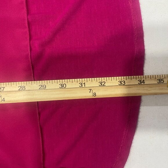 Ali Miles Semi Sheer Tunic Top Womens XL Fuchsia Embellished Long Sleeve Lightw - Picture 8 of 9